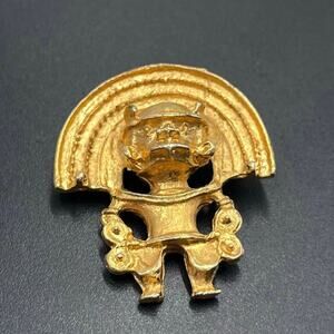 Vintage Aztec Themed Inca Inspired Brooch‎